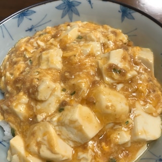 麻婆豆腐の卵とじ